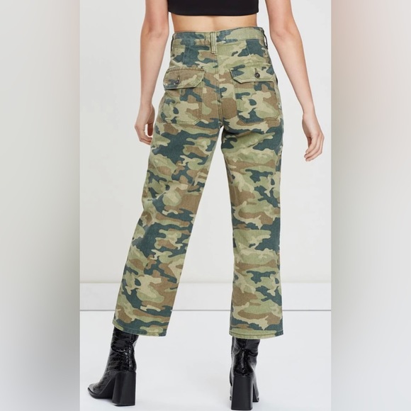 NWT Free People Remy Cropped Camo Pant Size 24 - Picture 8 of 10